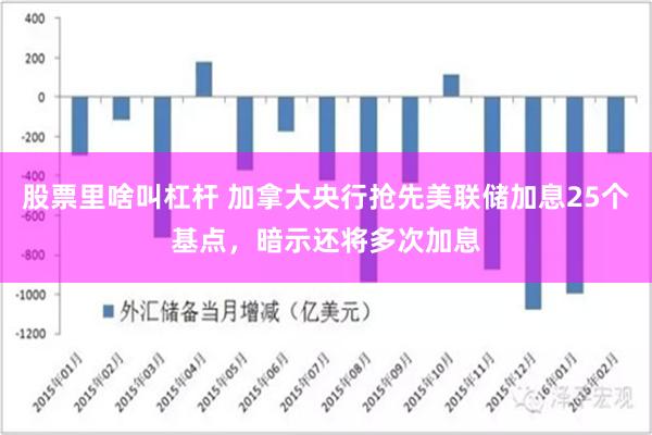股票里啥叫杠杆 加拿大央行抢先美联储加息25个基点，暗示还将多次加息