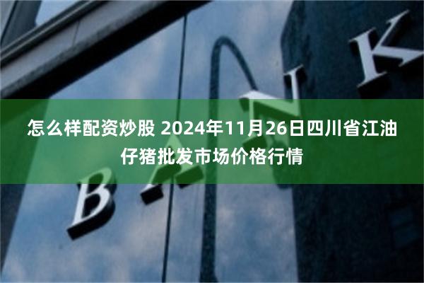 怎么样配资炒股 2024年11月26日四川省江油仔猪批发市场价格行情