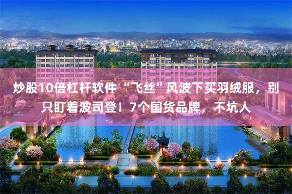 炒股10倍杠杆软件 “飞丝”风波下买羽绒服，别只盯着波司登！7个国货品牌，不坑人