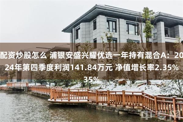 配资炒股怎么 浦银安盛兴耀优选一年持有混合A：2024年第四季度利润141.84万元 净值增长率2.35%