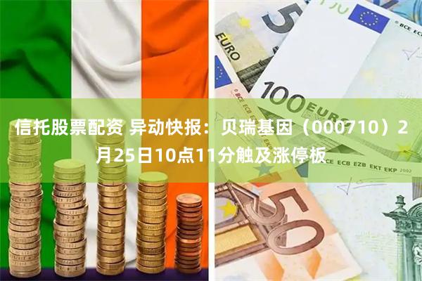 信托股票配资 异动快报：贝瑞基因（000710）2月25日10点11分触及涨停板