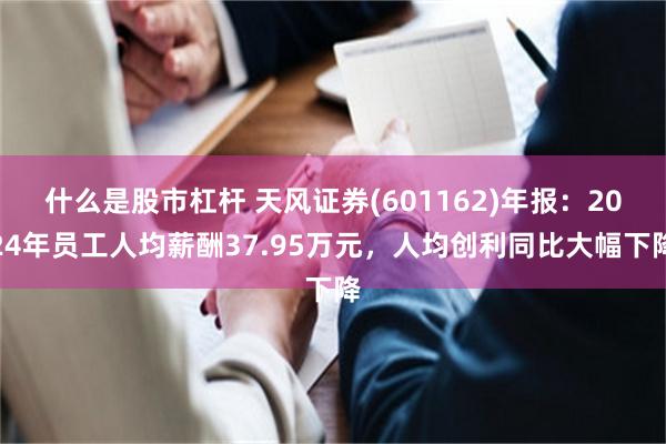什么是股市杠杆 天风证券(601162)年报：2024年员工人均薪酬37.95万元，人均创利同比大幅下降