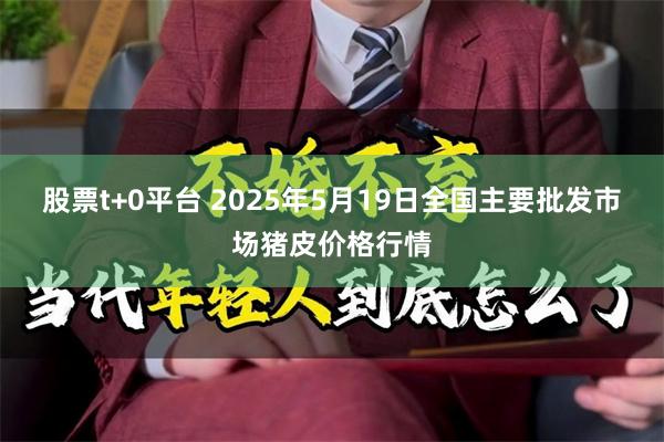 股票t+0平台 2025年5月19日全国主要批发市场猪皮价格行情