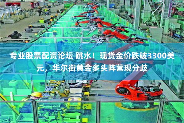 专业股票配资论坛 跳水！现货金价跌破3300美元，华尔街黄金多头阵营现分歧
