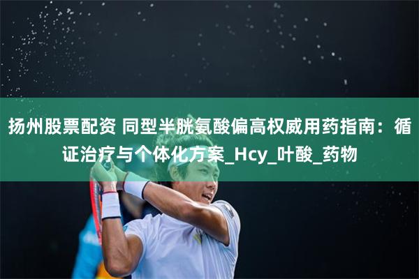 扬州股票配资 同型半胱氨酸偏高权威用药指南：循证治疗与个体化方案_Hcy_叶酸_药物