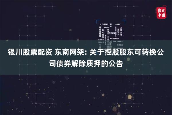 银川股票配资 东南网架: 关于控股股东可转换公司债券解除质押的公告