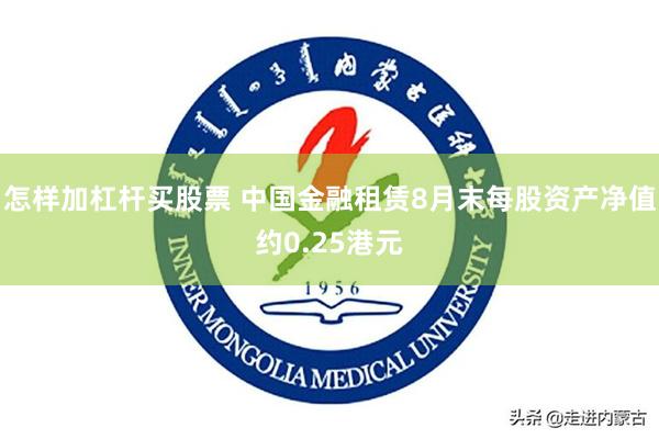 怎样加杠杆买股票 中国金融租赁8月末每股资产净值约0.25港元